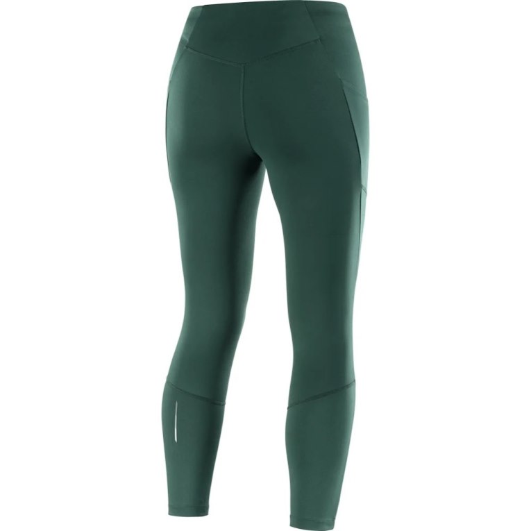 Salomon Cross Run 25'' Women's Running Tights Green | CA 19G76